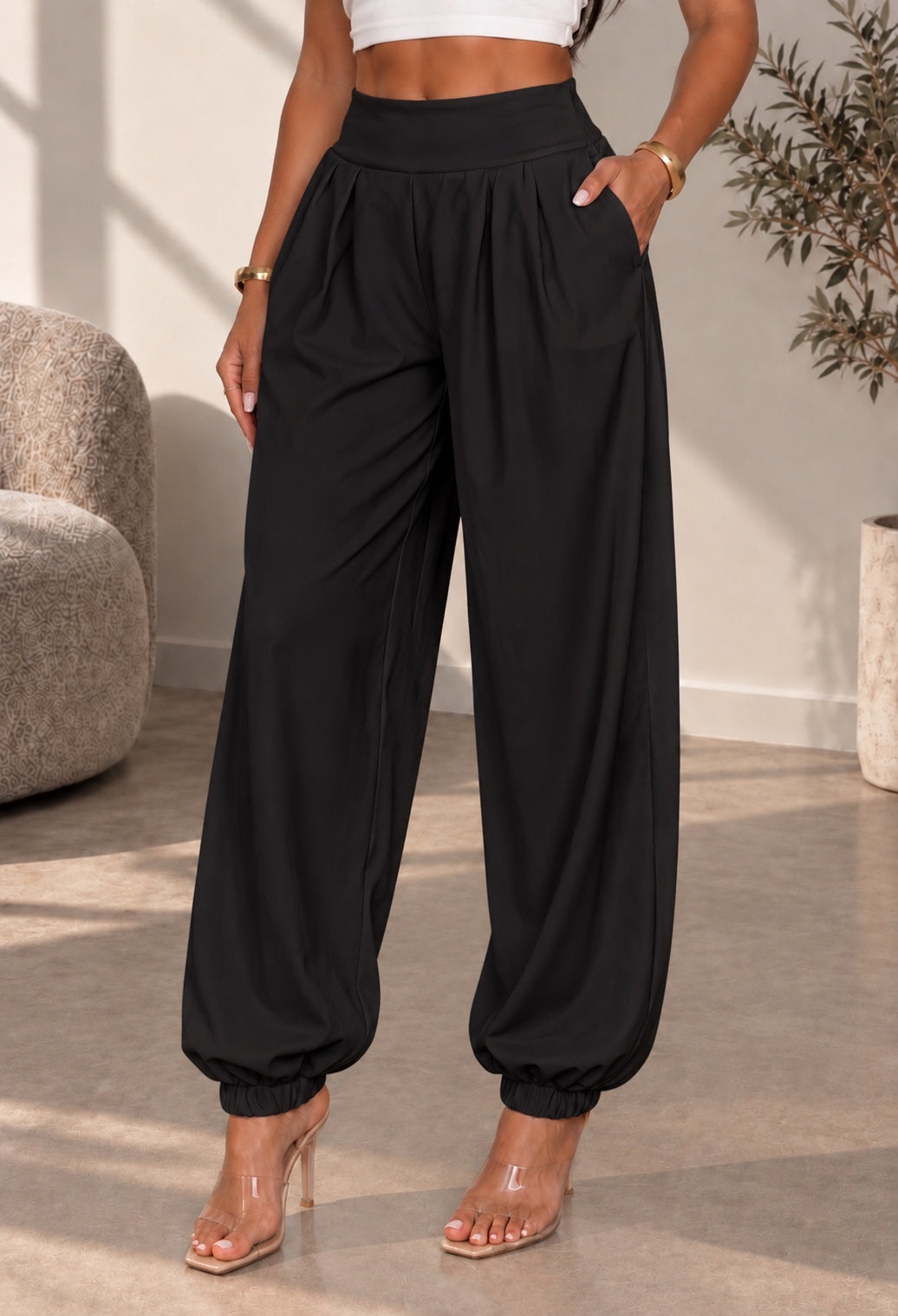 Pantalone Asia nero